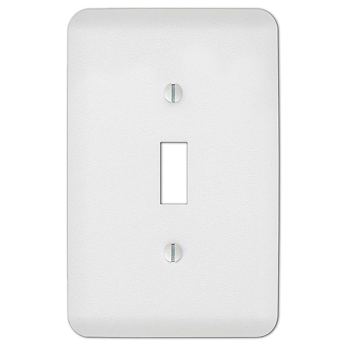 Amerelle 635TW Perry Textured White 1 gang Stamped Steel Toggle Wall Plate 1/Pack