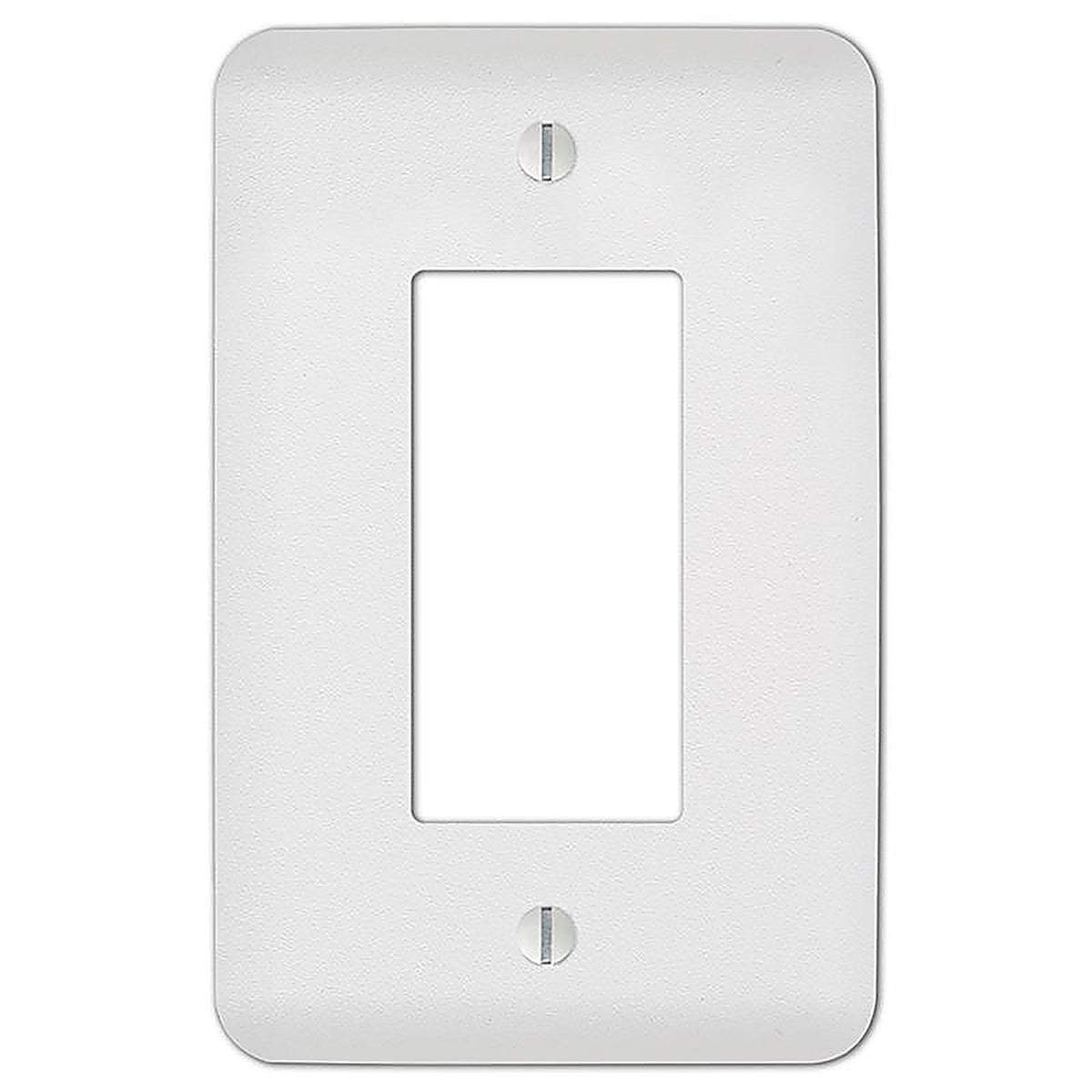 Amerelle 635RW Perry Textured White 1 gang Stamped Steel Rocker Wall Plate 1 pk