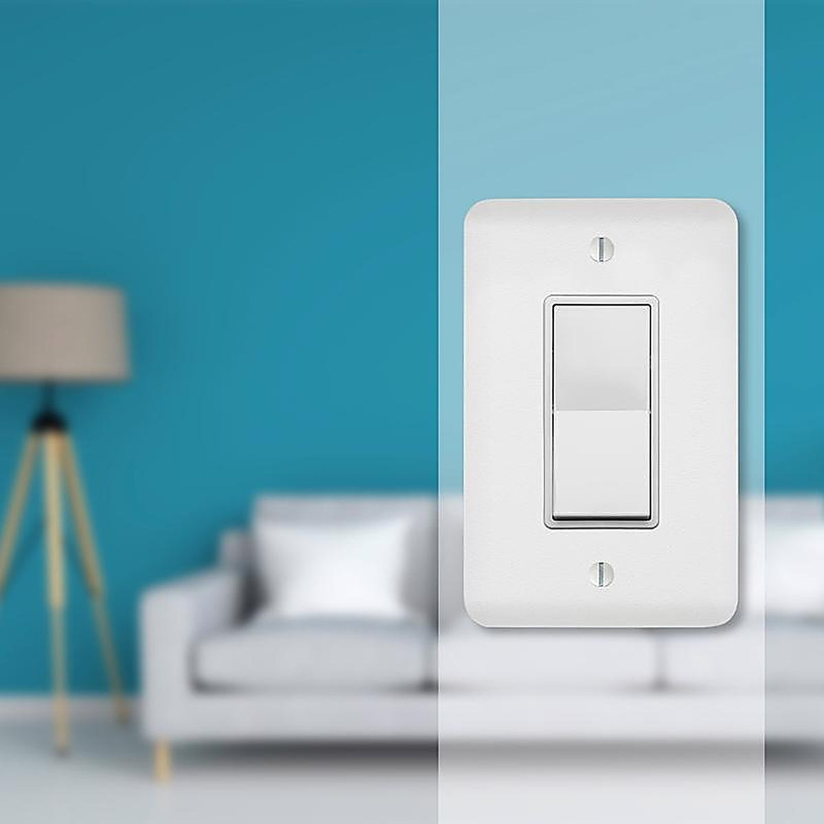 Amerelle 635RW Perry Textured White 1 gang Stamped Steel Rocker Wall Plate 1 pk
