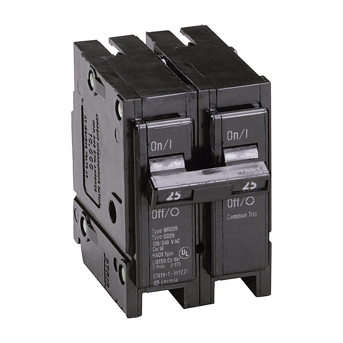 Eaton - BR225 - 25 Amps Plug in 2-Pole Circuit Breaker
