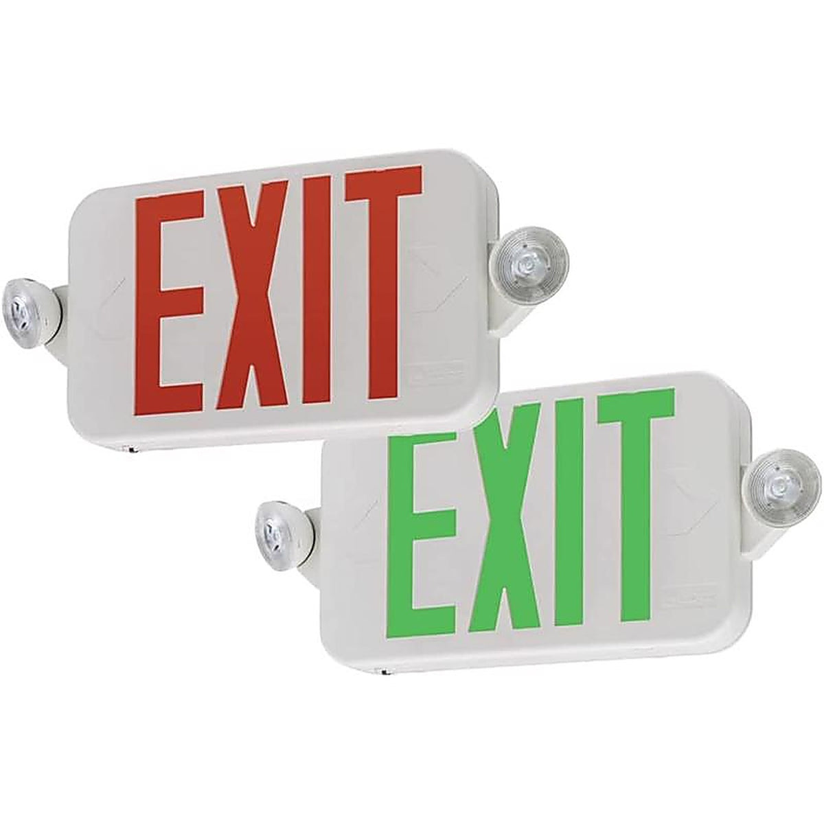 Lithonia Lighting - 269XVW - Switch Hardwired LED White Exit Sign and Emergency Light