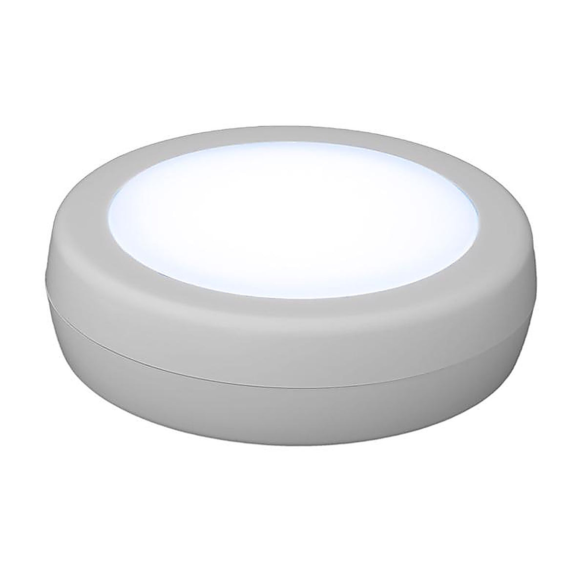 Amertac BL-PCCT-W1 White Battery Powered LED Puck Light 1 pk