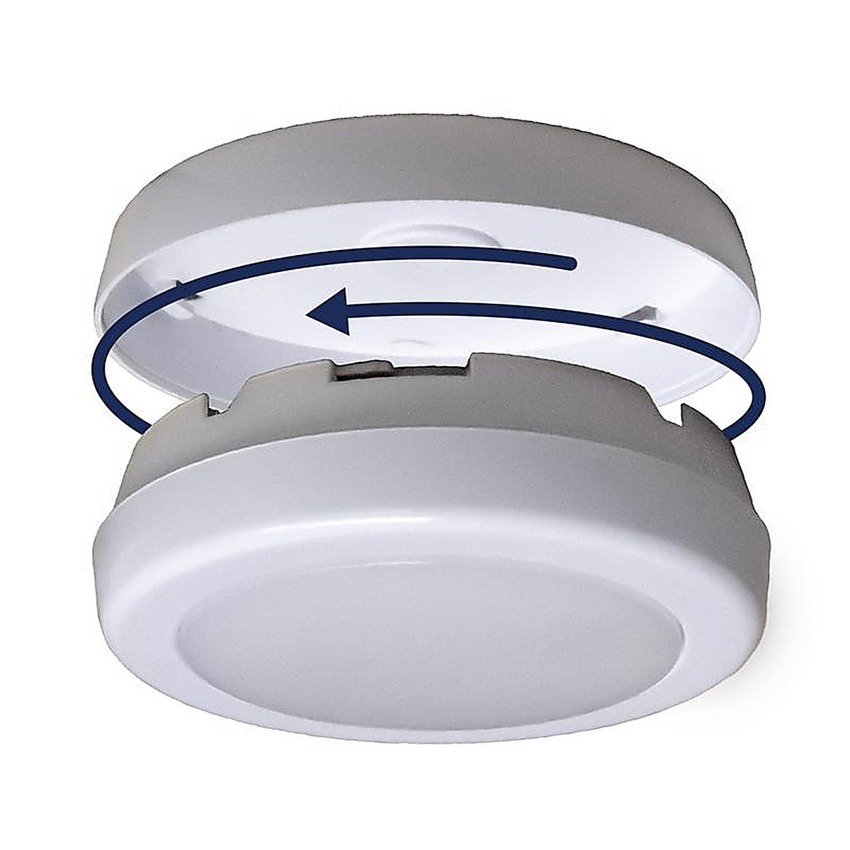 Amertac BL-PCCT-W1 White Battery Powered LED Puck Light 1 pk