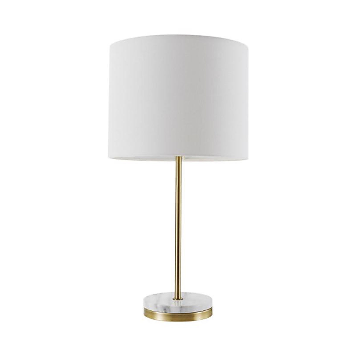 Globe Electric 67044 19 in. Matte Brass White Table Lamp