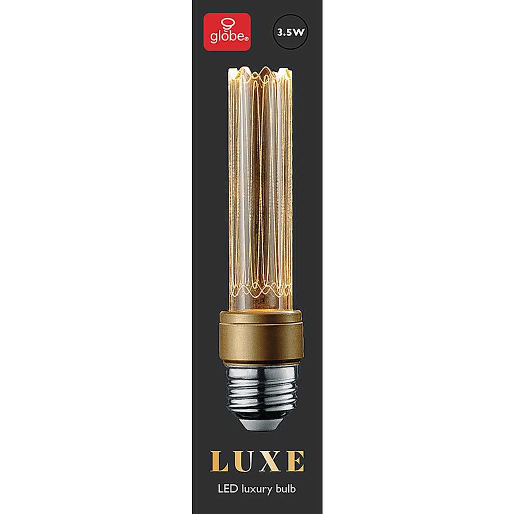 Globe Electric 35885 Luxe E26 E26 (Medium) Filament LED Bulb Warm White 40 Watt Equivalence 1 pk