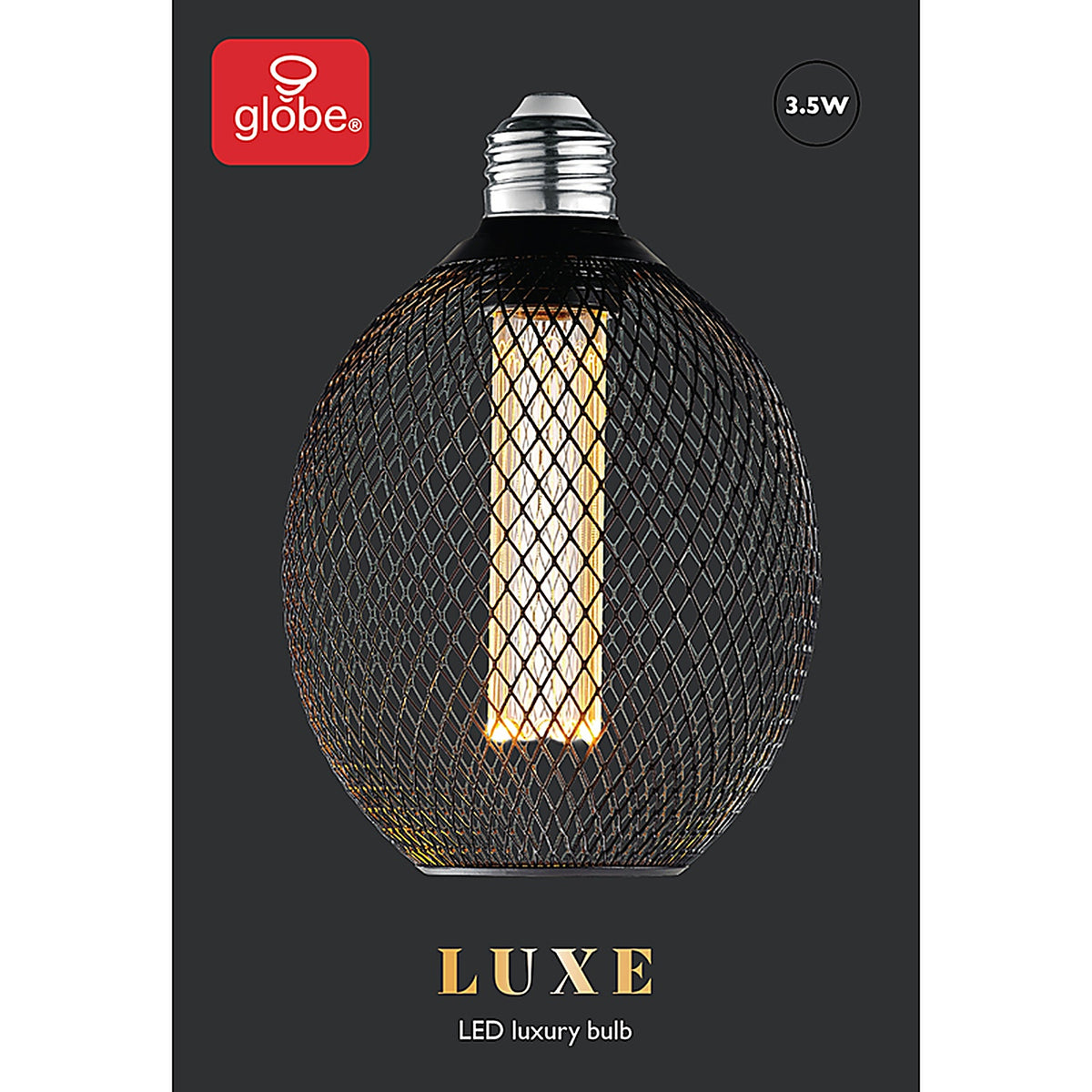 Globe Electric 35876 Luxe G40 E26 (Medium) Filament LED Bulb Amber Soft White 40 W 1 pk