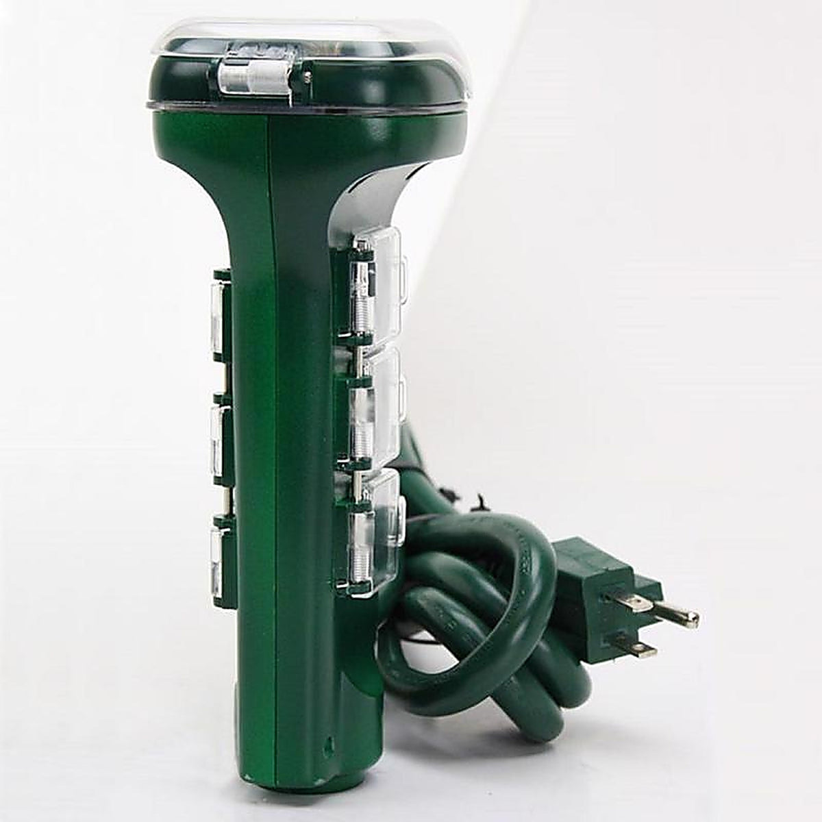 Prime TNCDTSTK6-RC Outdoor 6 Outlet Photocell Power Stake Timer 125 V Green