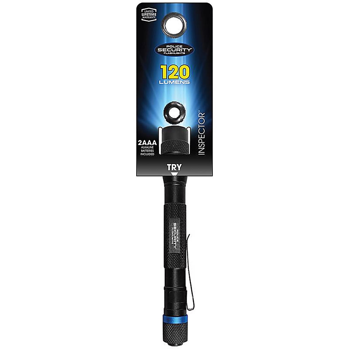 Police Security - 99491 - Inspector 120 LM Black LED Pen Light Aaa Battery