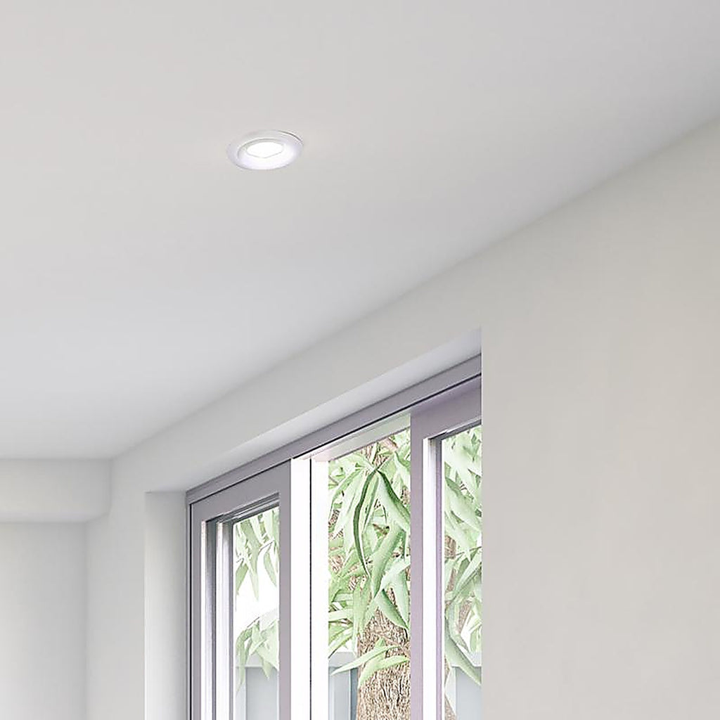 Halo LT6089FS351EWHD Matte White 6 in. W Plastic LED Canless Recessed Downlight 8.5 W