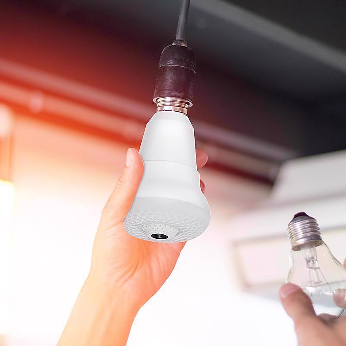 Feit - A450850CAMWIFIL - Smart Home A23 E26 (Medium) Smart-Enabled LED Bulb Daylight 40 Watt Equivalence 1 Pack