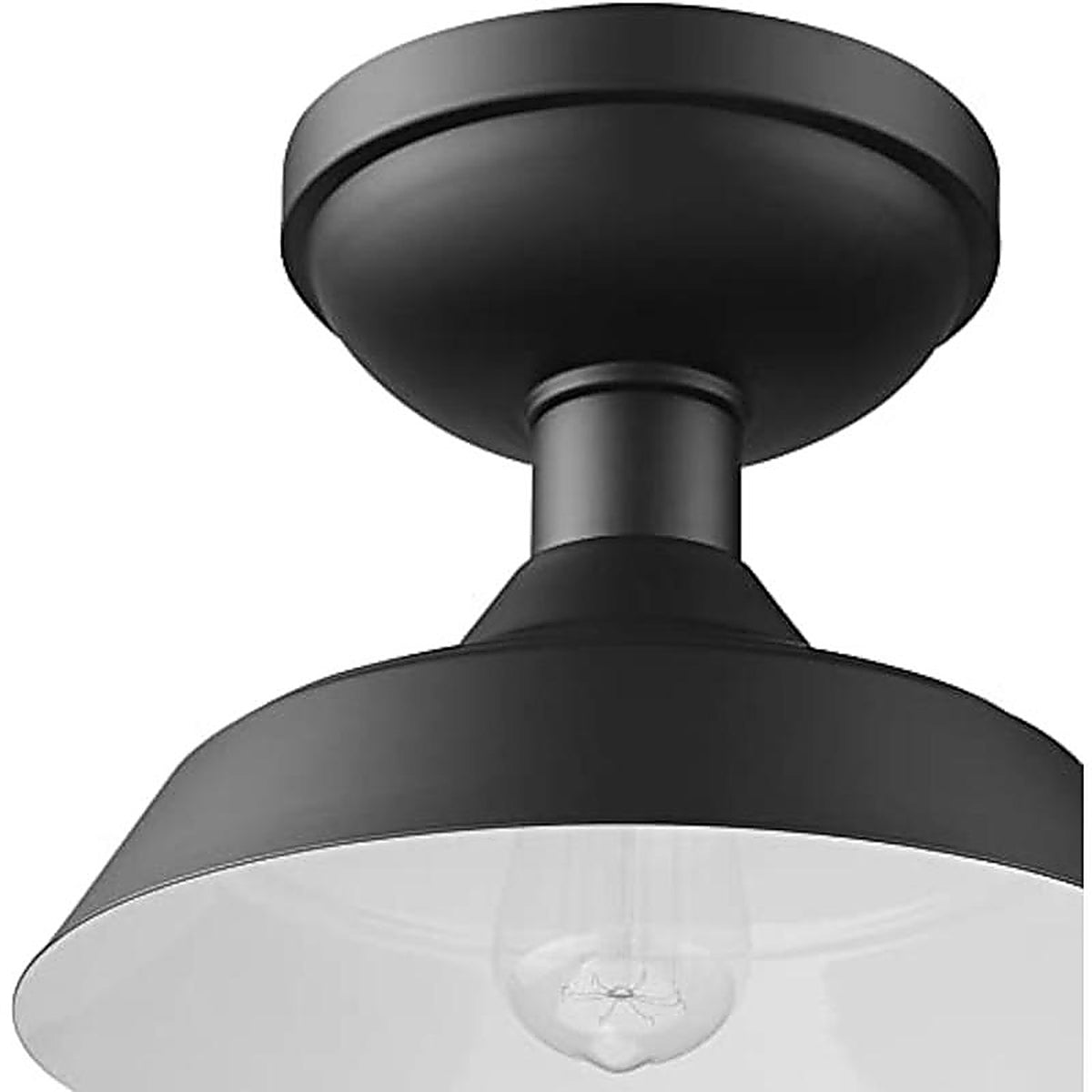 Globe Electric - 44677 - Kurt 8.5 In. H X 11 In. W X 11 In. L Matte Black Black Ceiling Light