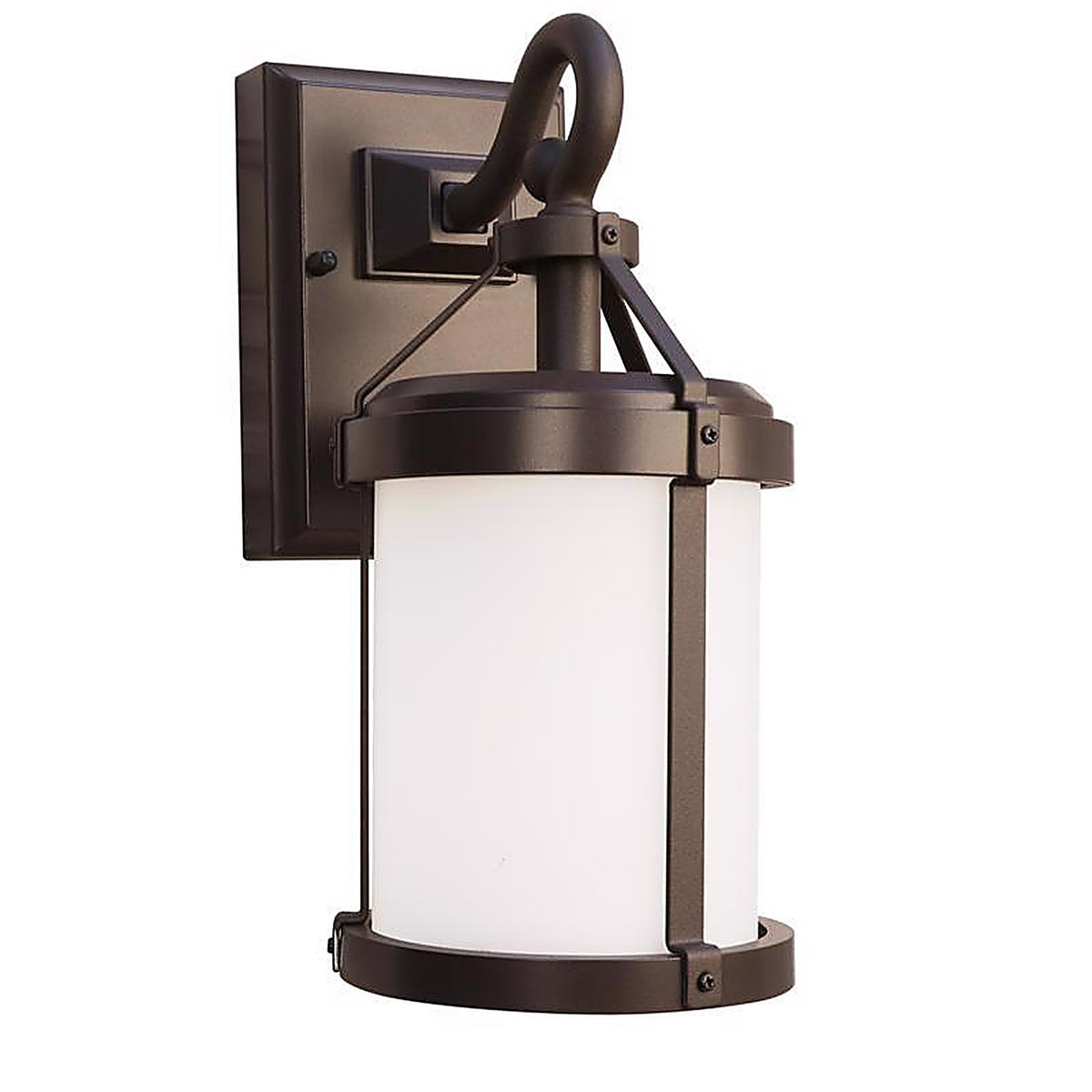 Feit - LAN11RND/SYNCBZ - Smart Home Bronze Dusk to Dawn LED Wall Lantern