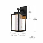 Globe Electric 44359 Capulet 1-Light Matte Black Wall Sconce