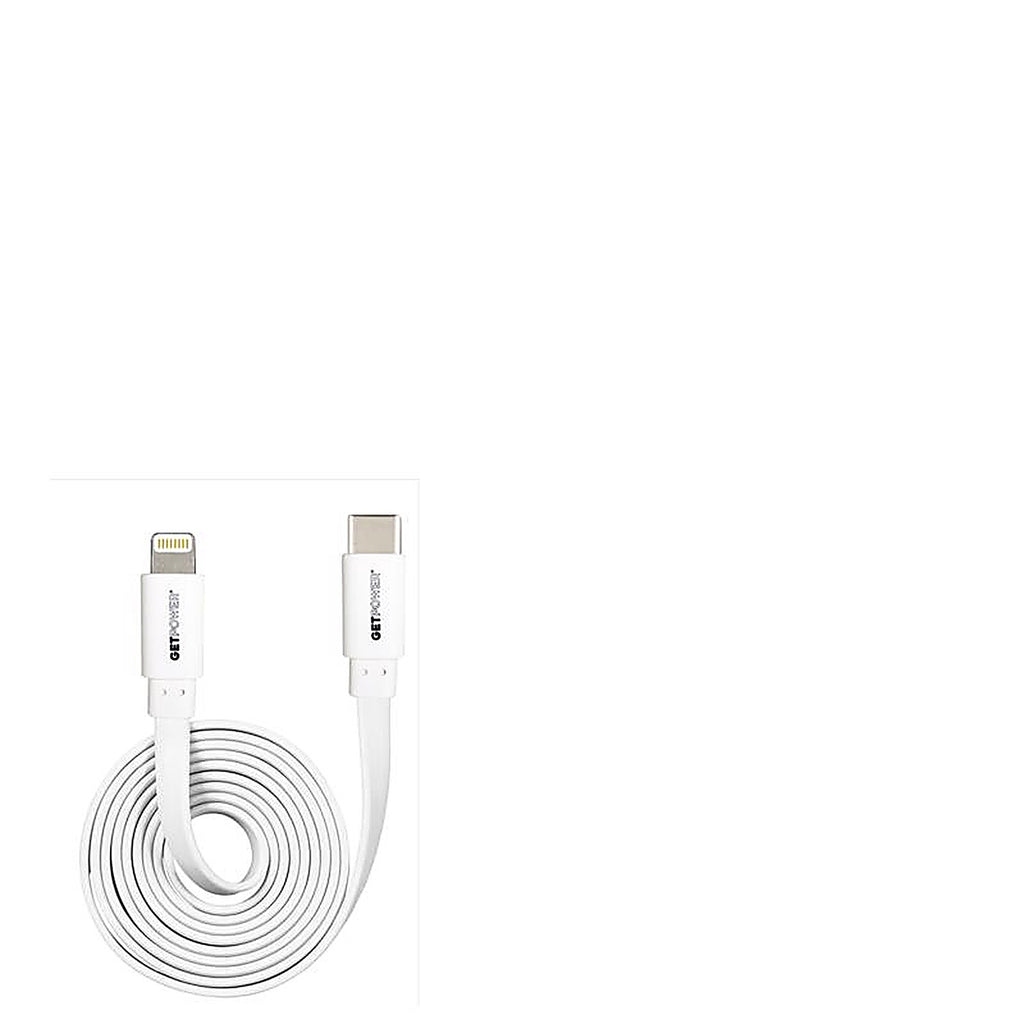 GetPower GP-USBC-ACL White Hi-Speed Lightning to USB-C For Apple 3 ft. L