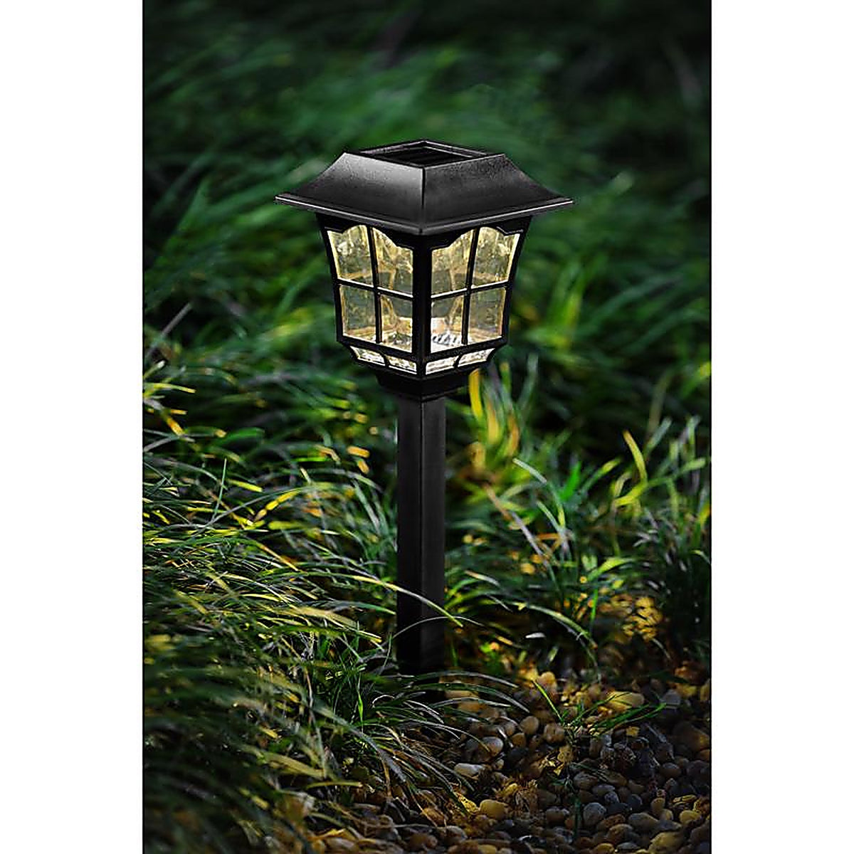Living Accents - GLE70447 - Black Solar Powered 0.06 W LED Pathway Light 1 Pack