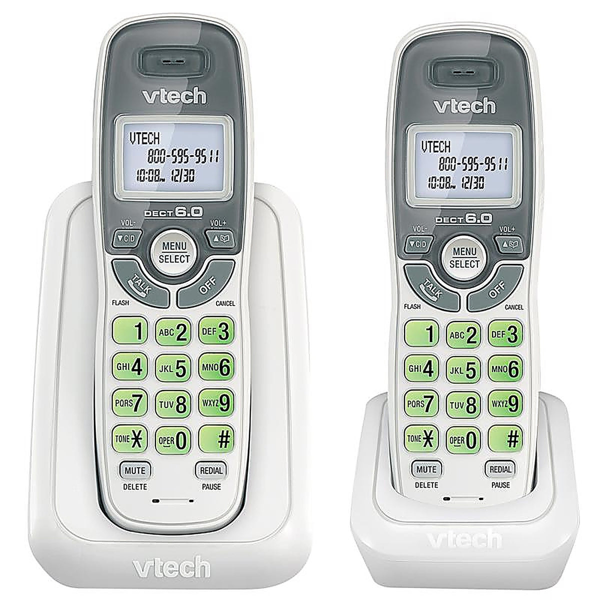 Vtech - CS6114-2 - 2 Pack Digital Cordless Telephone White