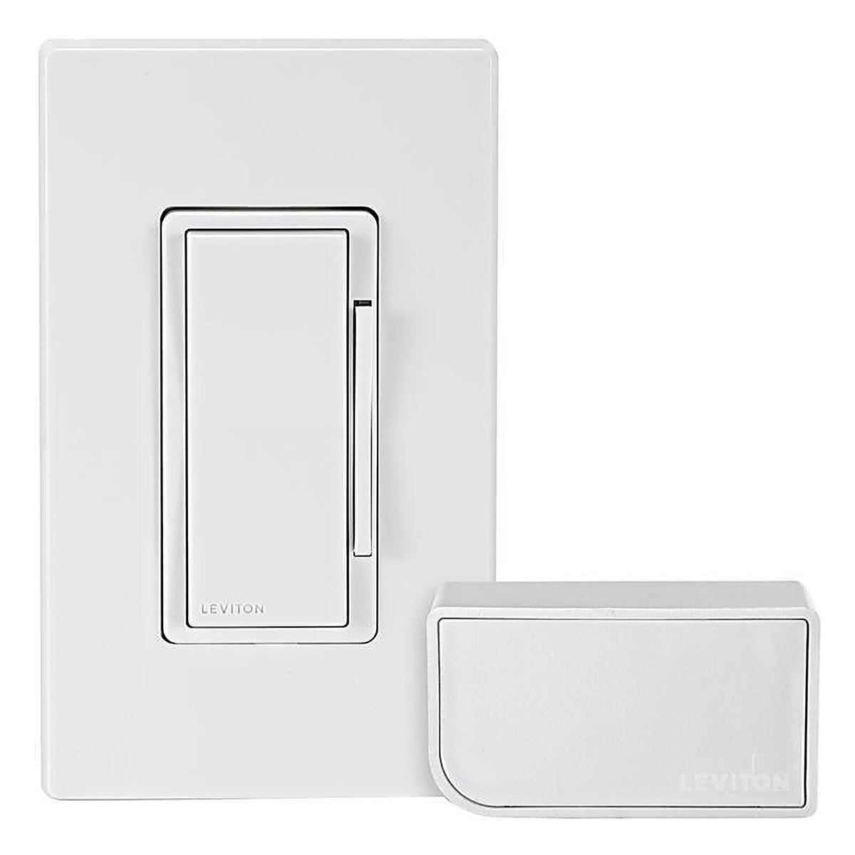 Leviton DNKIT-1RW Decora White WiFi Smart Dimmer Switch w/Remote Control & Smart Bridge 1 pk