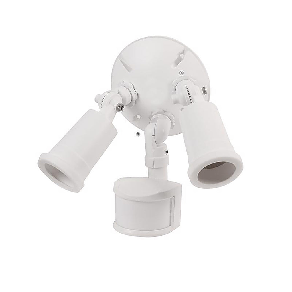 Feit Electric SDFL/MOT/WH Motion-Sensing 180 deg LED White Lamp Holder Hardwired