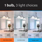 Feit Electric OM300/3CCT/LEDI A23 E26 (Medium) LED Bulb Tunable White/Color Changing 300 Watt Equivalence 1 pk