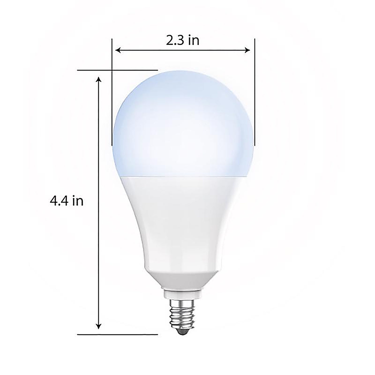 Feit Electric A800C950CADDLED E12 E12 (Candelabra) LED Dusk to Dawn Bulb Daylight 60 Watt Equivalence 1 pk