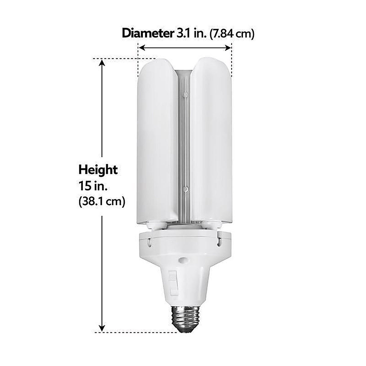 Feit Electric ADJ40003CCTLED Wide Surface E26 (Medium) LED Garage Bulb Bright White 300 Watt Equivalence 1 pk