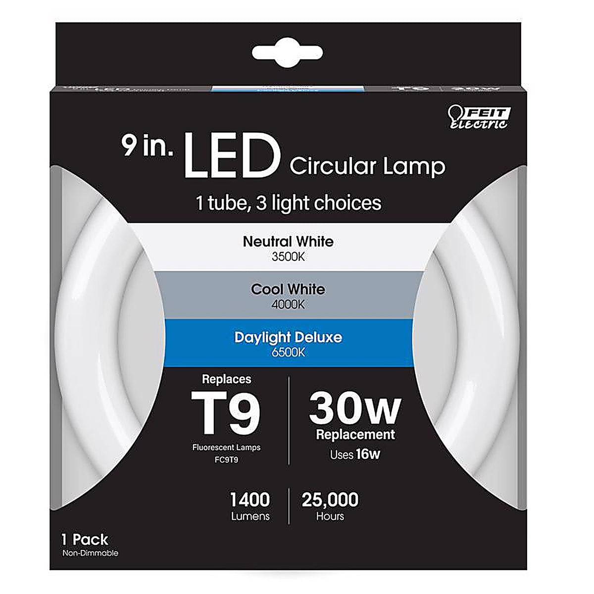 Feit Electric FC9/3CCT/LED T9 4-Pin LED Tube Light Color Changing 30 Watt Equivalence 1 pk