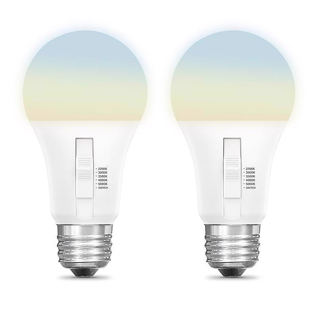 Feit Electric OM60DM/6WYCA/2 A19 E26 (Medium) LED Light Bulb Color Changing 60 Watt Equivalence 1 pk