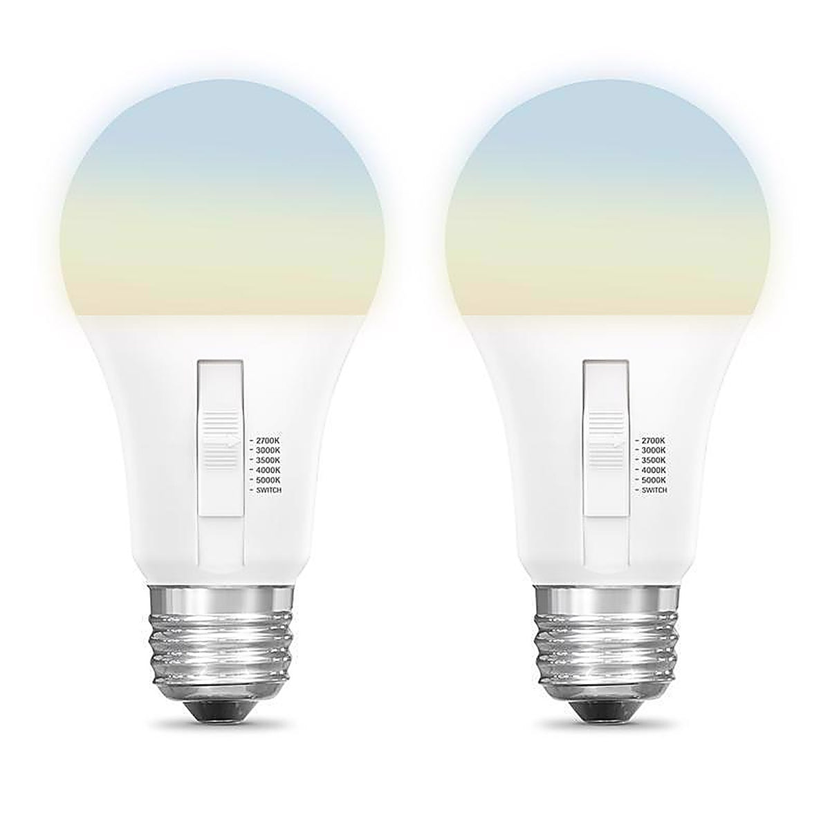 Feit Electric OM60DM/6WYCA/2 A19 E26 (Medium) LED Light Bulb Color Changing 60 Watt Equivalence 1 pk
