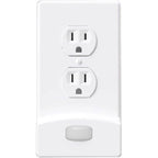 Westek - LCR-MCDO-W - Lumicover Motion Activated White 1 Gang Plastic Duplex Nightlight Wall Plate 1 Pack