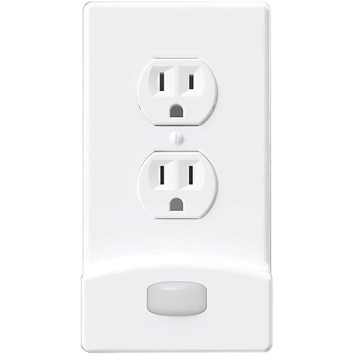 Westek - LCR-MCDO-W - Lumicover Motion Activated White 1 Gang Plastic Duplex Nightlight Wall Plate 1 Pack