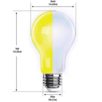 Feit - OM60BUG950LEDIR - A19 E26 (Medium) LED Bulb Yellow 60 Watt Equivalence 1 Pack