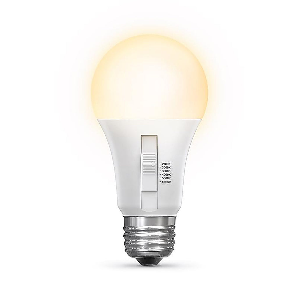 Feit - OM40DM/6WYCA/2 - A19 E26 (Medium) LED Bulb Adjustable White 40 Watt Equivalence 2 Pack