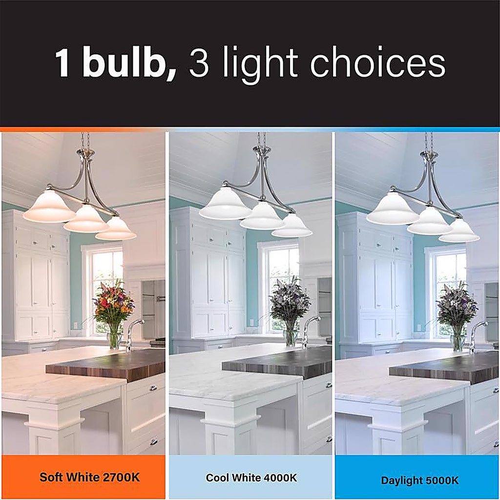Feit - OM1503CCTCALEDI - A21 E26 (Medium) Smart-Enabled LED Bulb Adjustable White 150 Watt Equivalence 1 Pack