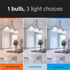 Feit - OM1503CCTCALEDI - A21 E26 (Medium) Smart-Enabled LED Bulb Adjustable White 150 Watt Equivalence 1 Pack