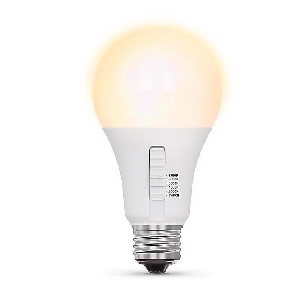 Feit - OM100DM/6WYCA/2 - A21 E26 (Medium) LED Bulb Adjustable White 100 Watt Equivalence 2 Pack