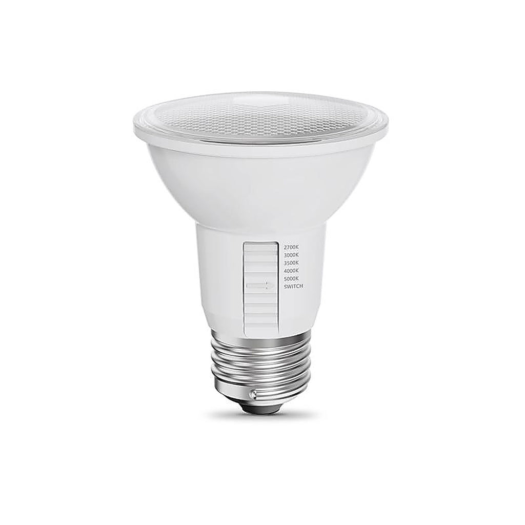 Feit - PAR20DM/6WYCA/2 - Par20 E26 (Medium) LED Floodlight Bulb Adjustable White 50 Watt Equivalence 2 Pack