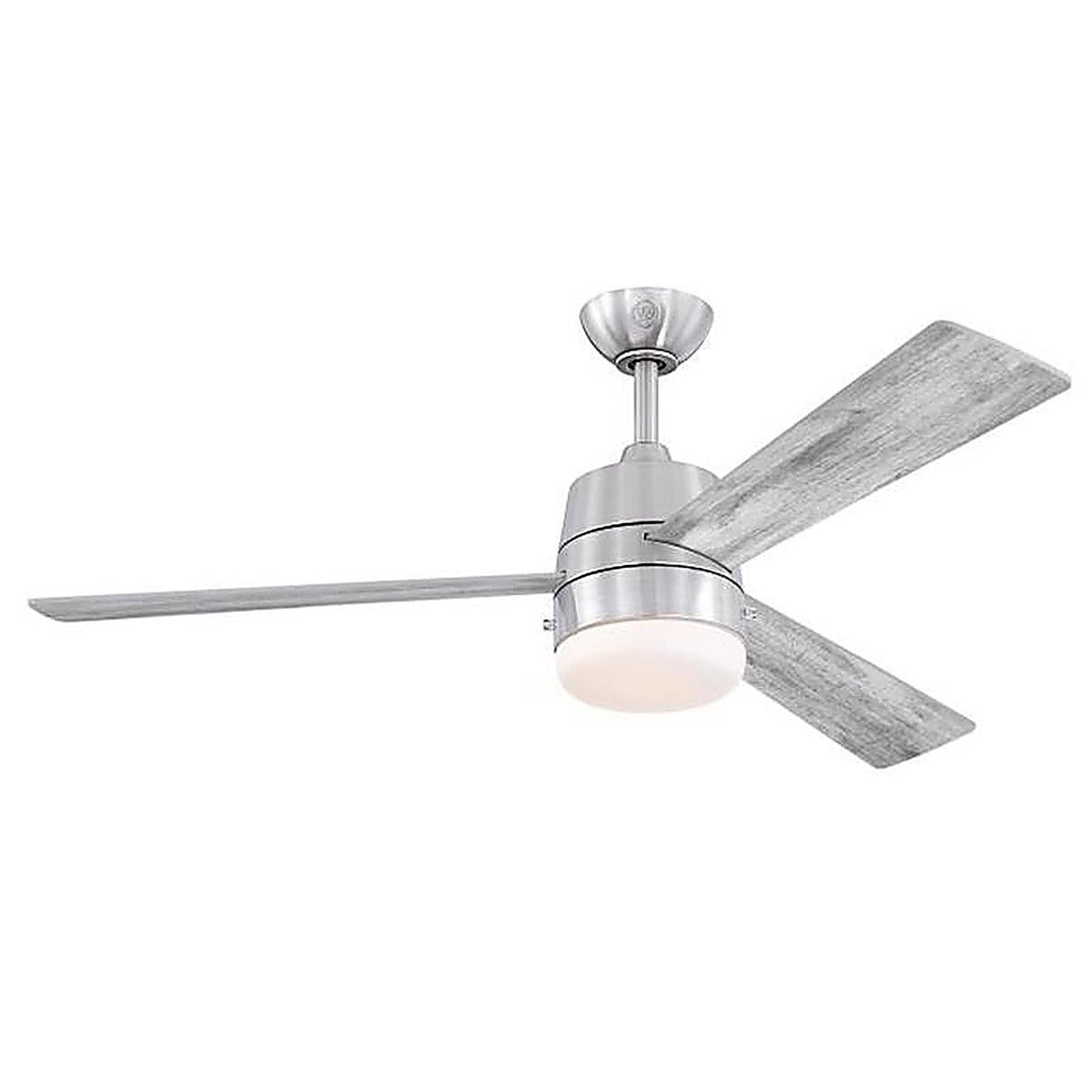 Westinghouse - 7304900 - Brinley 52 In. Brushed Nickel Silver LED Indoor Ceiling Fan