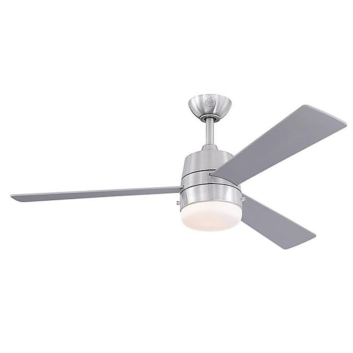 Westinghouse - 7304900 - Brinley 52 In. Brushed Nickel Silver LED Indoor Ceiling Fan