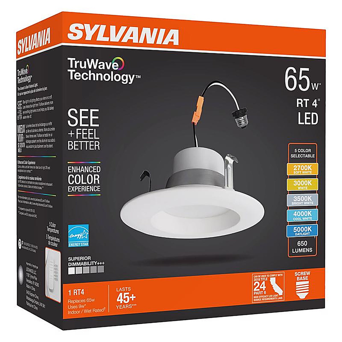 Sylvania - 62386 - Truwave White LED Retrofit Recessed Lighting 65 W
