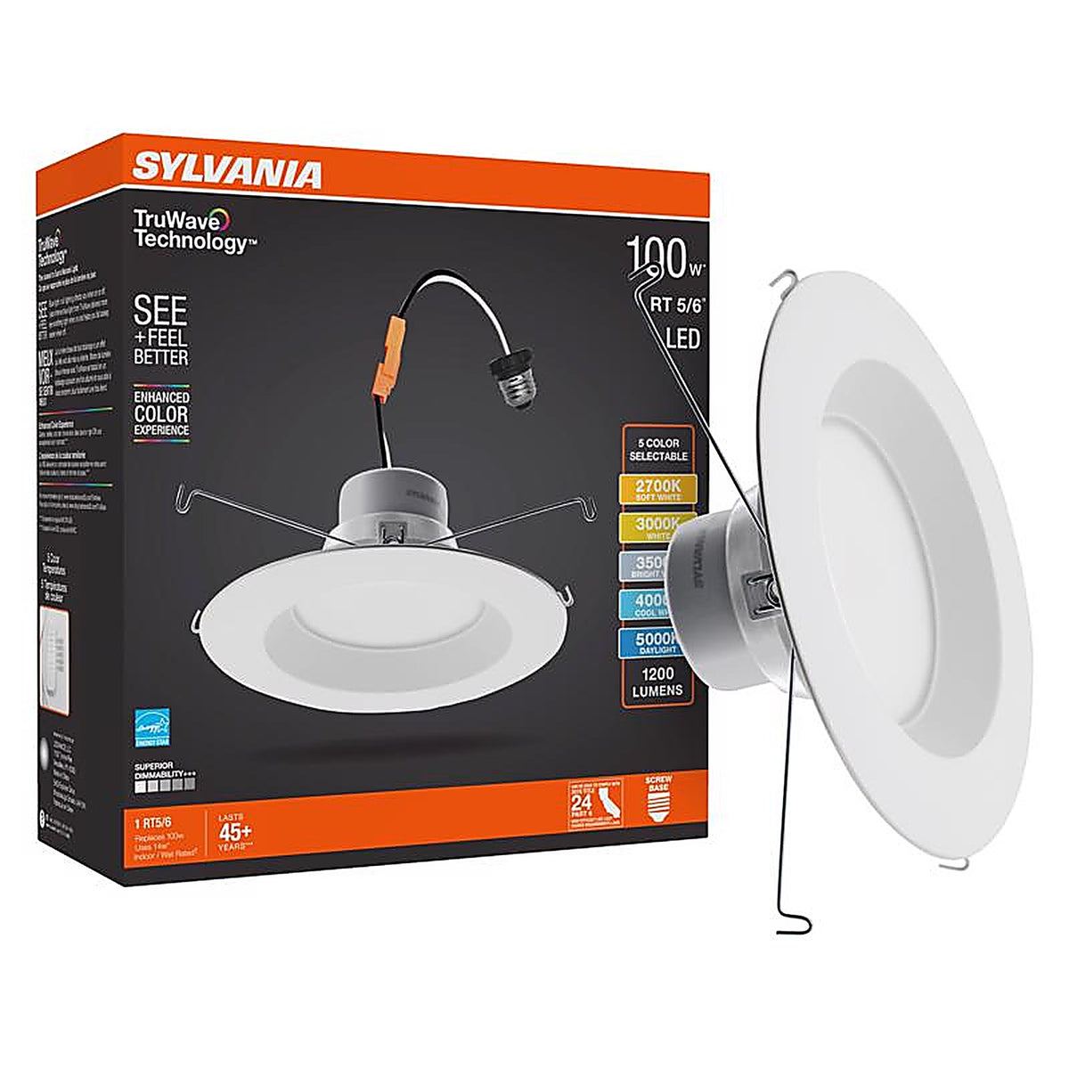 Sylvania - 62387 - Truwave White LED Retrofit Recessed Lighting 14 W
