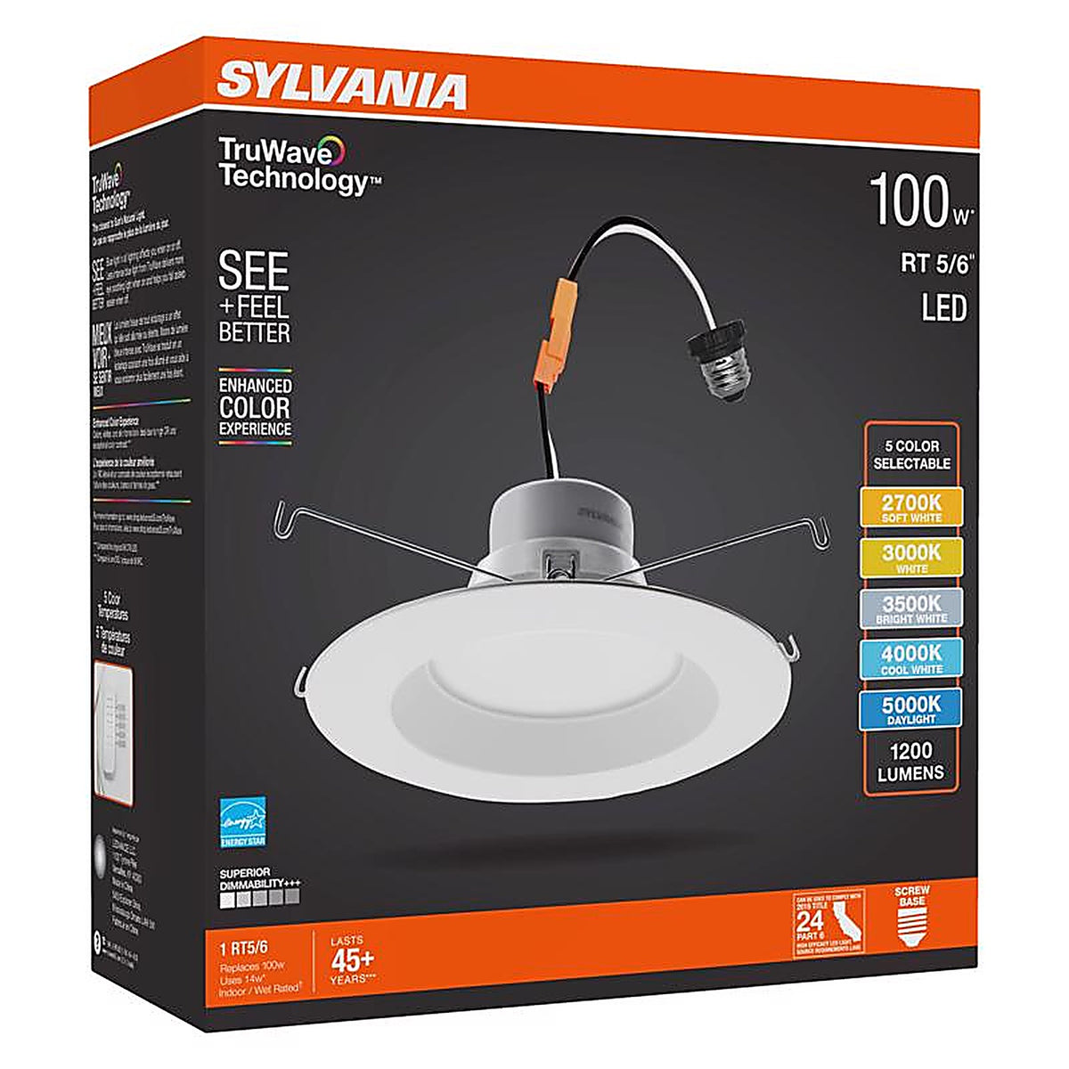 Sylvania - 62387 - Truwave White LED Retrofit Recessed Lighting 14 W