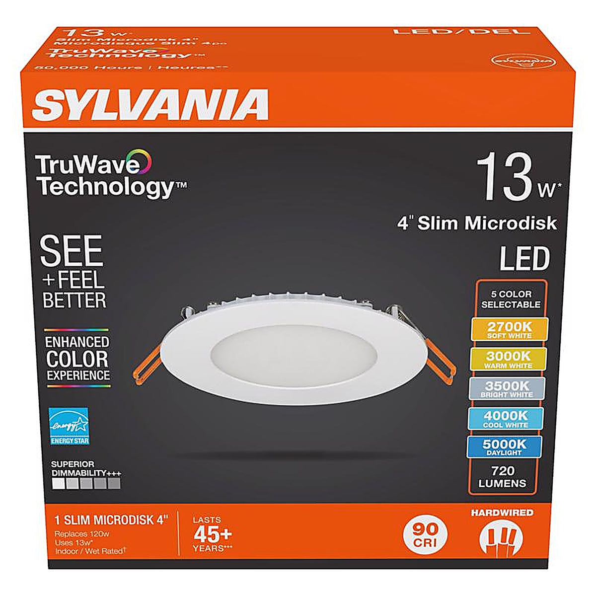 Sylvania - 62388 - Truwave White LED Canless Recessed Downlight 13 W