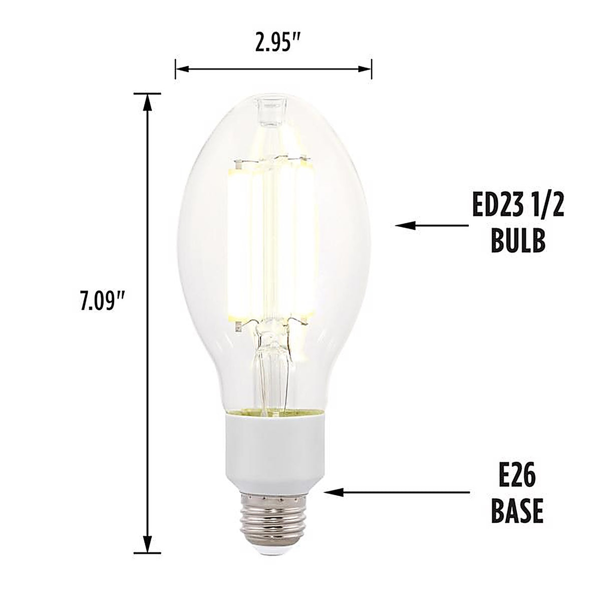 Westinghouse - 5251000 - Ed23.5 E26 (Medium) Filament LED Bulb Daylight 150 Watt Equivalence 1 Pack