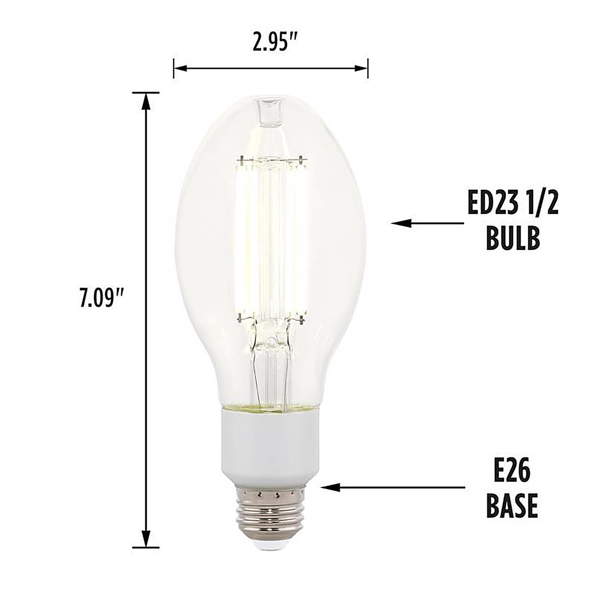 Westinghouse - 5250000 - Ed23.5 E26 (Medium) Filament LED Bulb Daylight 125 Watt Equivalence 1 Pack