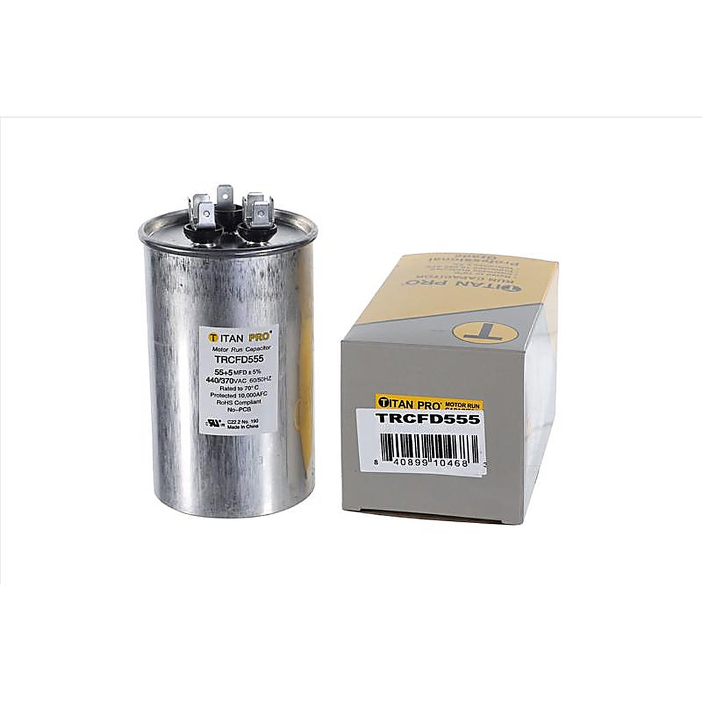 Titan Pro - TRCFD555 - 55+5 MFD 440 V Round Run Capacitor