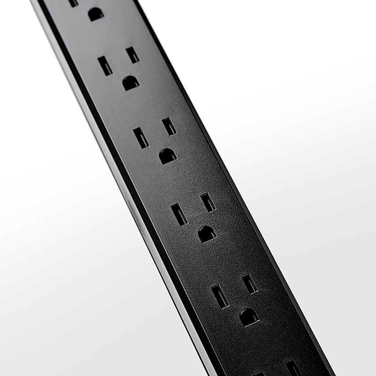 Charg - BE010406-BK-108 - Surgeswap 9 Ft. L 6 Outlets Power Strip w/Surge Protection Black 1000 J