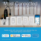 Lutron - DVRF-5NS-WH-R - Caseta 5 Amps Single Pole Smart Smart-Enabled Rocker Switch White 1 Pack
