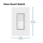Lutron - DVRF-5NS-WH-R - Caseta 5 Amps Single Pole Smart Smart-Enabled Rocker Switch White 1 Pack