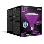 Feit - PAR38/P10KLEDBX - Par38 E26 (Medium) LED Bulb Purple 90 Watt Equivalence 1 Pack