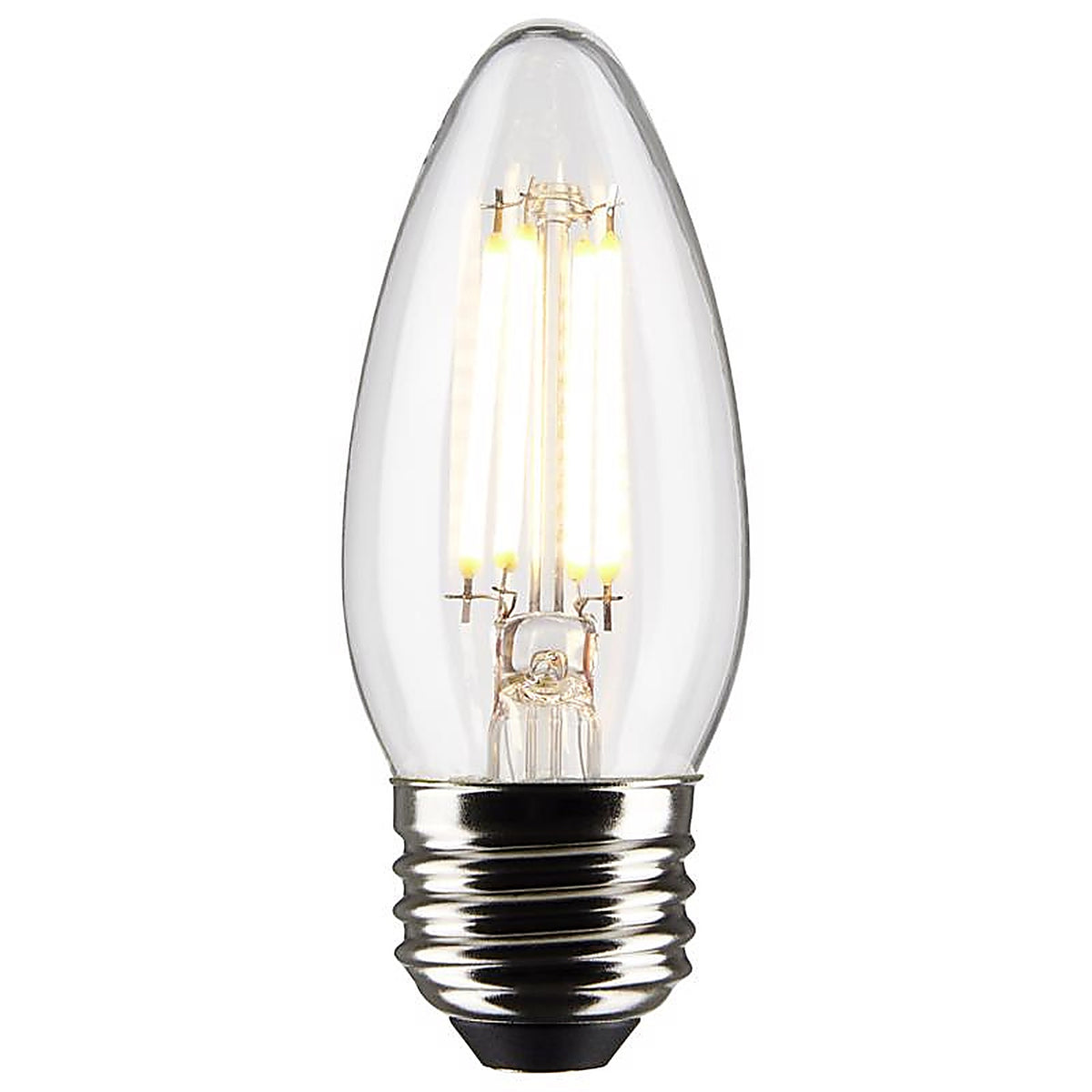 Satco - S21835 - B11 E26 (Medium) Filament LED Bulb Soft White 40 Watt Equivalence 2 Pack